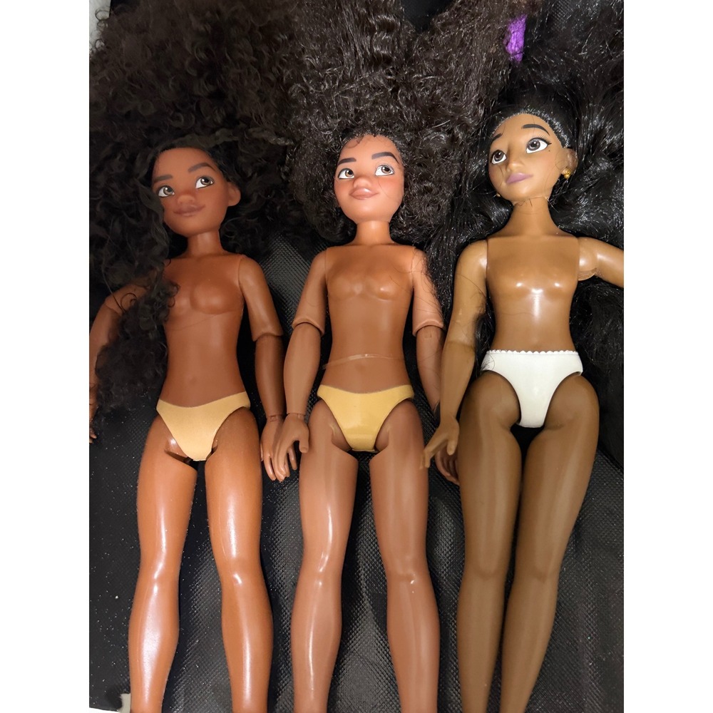 Lot of 6 Mattel Fashionista Curvy Dolls‎ No Clothes or Accessories